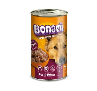 MOKRA HRANA ZA PSA BONAMI PLOČEVINKA DIVJAČINA 1240 G