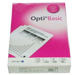 PAPIR ZA TISKANJE IN FOTOKOPIRANJE A4 80GR OL OPTI BASIC  500 LISTOV/1KOS