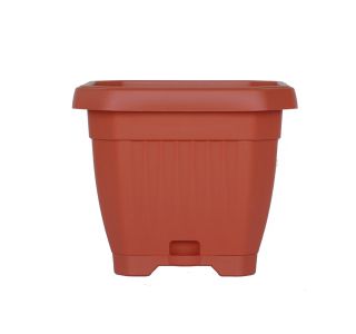 PE SADILNI LONEC BLUMAX OCTAGON 30X30CM TERAKOTA PODSTAVEK IN VOD.REZERVA