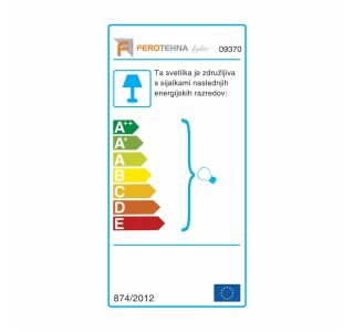 PLAFONJERA FEROTEHNA PL 300 K 12 EDERA 1X 60W E27 230V