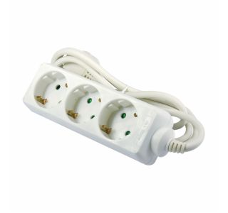 PODALJŠEK EURO M 3 ŠUKO VTIČNICE 1.5M H05VV-F 3G1.5 PVC BELI