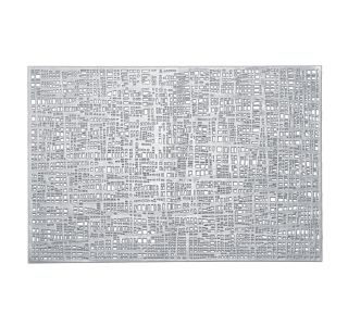 POGRINJEK ZELLER PRESENT SCRIBBLE, SREBRNI PVC 30X45 CM