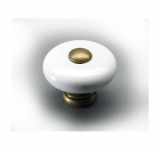 POHIŠTVENI ROČAJ HETTICH DIY GUMB FI 33 MM PORCELAN, BEL
