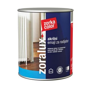 POKRIVNI PREMAZ ZORKA DEKOR ZORALUX AKRILNI EMAJL LAK RADIATOR BELA 0.7 L 9016
