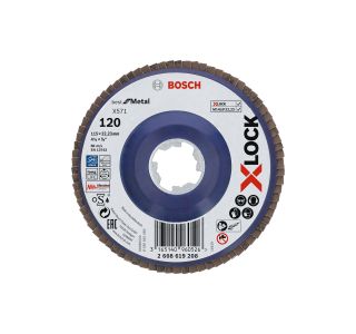 RAVNI BRUSNI LAMELNI DISK BOSCH 115X22.23MM G120 X-LOCK X571 ZA KOVINO