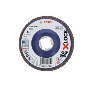 RAVNI BRUSNI LAMELNI DISK BOSCH 115X22.23MM G40 X-LOCK X571 ZA KOVINO