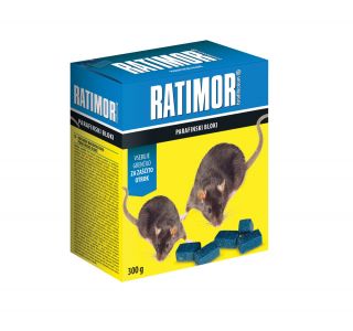 RODENTICID RATIMOR RATIMOR BRODI PARAFINSKI BLOKI 300G