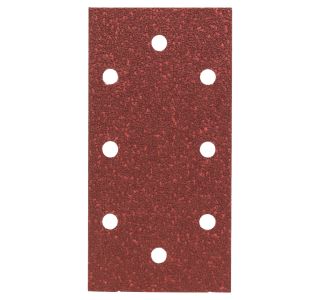 SAMOPRITDILNI BRUSNI LIST BOSCH 10-DELNI SET RDEČ 93X185 MM K40 8 LUKENJ