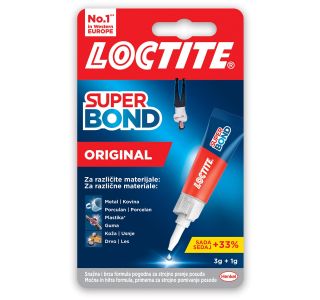 SEKUNDNO LEPILO LOCTITE SUPERBOND ORIGINAL 4 G