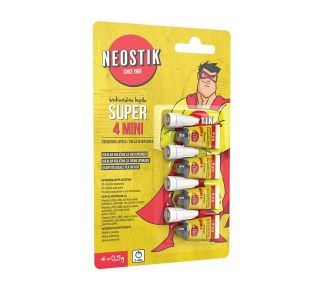 SEKUNDNO LEPILO NEOSTIK SUPER 4 MINI 4 X 0.5G