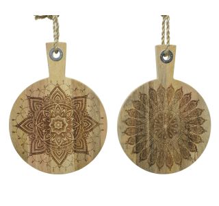 SERVIRNI KROŽNIK DECORIS IZ MANGO LESA 36X45X2CM