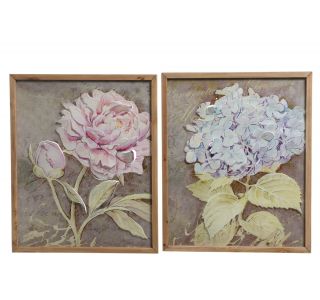 SLIKA DECORIS MDF + PLOČEVINA 39.5X48CM POTONIKA / HORTENZIJA