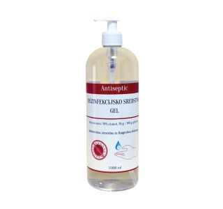 SREDSTVO CHEMCOLOR DEZINFEKCIJSKO 1L GEL 70% PUMPICA RAZKUŽILO ZA ROKE