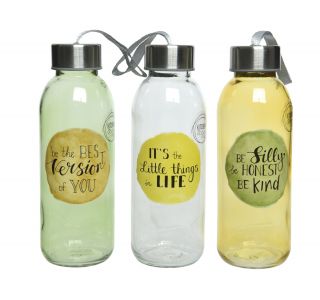 STEKLENICA ZA VODO DECORIS 0.5L MOTIVACIJSKI NAPIS