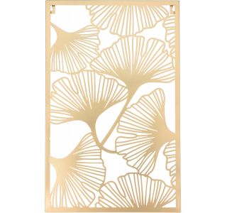 STENSKA DEKORACIJA EH 55CM PRAVKOKOTNA, GINKO, ZLATA,SORT