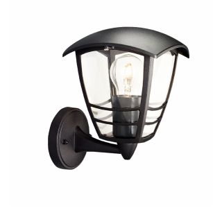 STENSKA VRTNA SVETILKA 15380/30/16 CREEK 1X60W E27 ČRNA