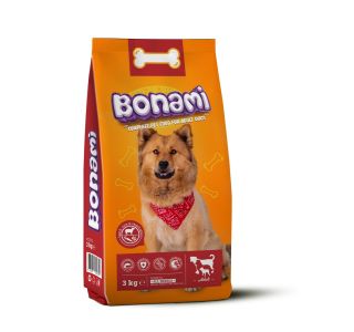 SUHA HRANA ZA PSA BONAMI BRIKETI JAGNJETINA & RIŽ ZELENJAVA 3 KG