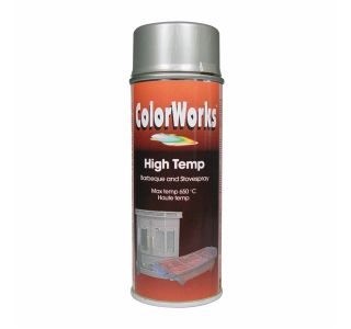 TEMPERATURNI SPREJ COLORWORKS HIGH TEMP 600°C 400 ML SREBRNI - OGNJEODPOREN