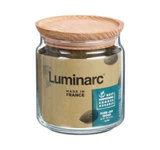 VEČNAMENSKA DOZA LUMINARC 0.75 L Z LESENIM POKROVOM