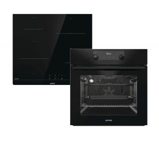 VGRADNA PEČICA + PLOŠČA GORENJE BLACK STEAM SET