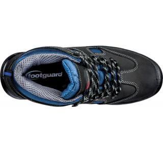 VISOKI DELOVNI ČEVLJI FOOTGUARD SAFE MID ŠT.47, ČRN/MODER S3 SRC