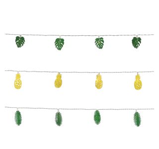 VRTNE LUČKE LUCA LIGHTING LUČKE PARTY LISTI/ANANAS RUMENO/ZELENE, DOL.165 CM