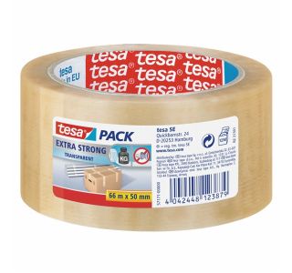 ZAŠČITNI LEPILNI TRAK TESA VRHUNSKI EMBALAŽNI TRAK PVC PROZOREN 66MX50MM